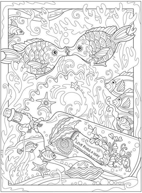 Check spelling or type a new query. Fish Kisses from Creative Haven Fanciful Sea Life Coloring ...