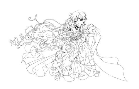 Princess serenity and prince endymion coloring page template. this is commissioned to me by it's princess serenity ...