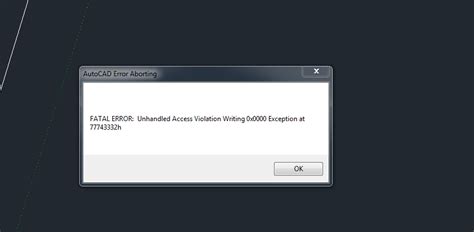 Unhandled access violation writing 0xea9e66f6. FATAL ERROR: Unhandled Access Violation Writing 0x0000 ...