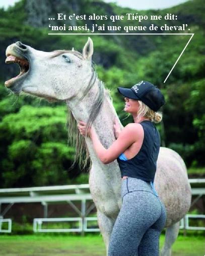 Pendant qu'ils (regarder) les 1. Un cheval qui rigole