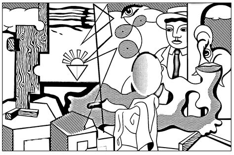 • if something doesn't seem right to you, report it to the moderators. Roy lichtenstein american icons - Pop Art Adult Coloring Pages