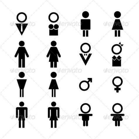 Male and Female Sign | Male and female signs, Male gender symbol, Female logo design