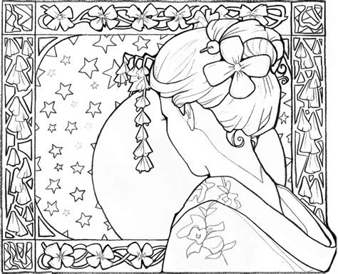 Aug 11, 2019 · japanese coloring book: Art Therapy coloring page Japan : Japan: geisha girl 14