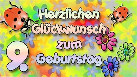 Jedes jahr wirst du älter, jede sekunde wirst du weiser. 9. Geburtstag Glückwünsche und Sprüche