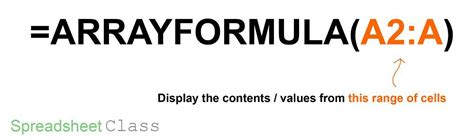 Select the cells you want to apply the formula to, and then press command + v on your mac or. Using ARRAYFORMULA to apply a formula to an entire column ...