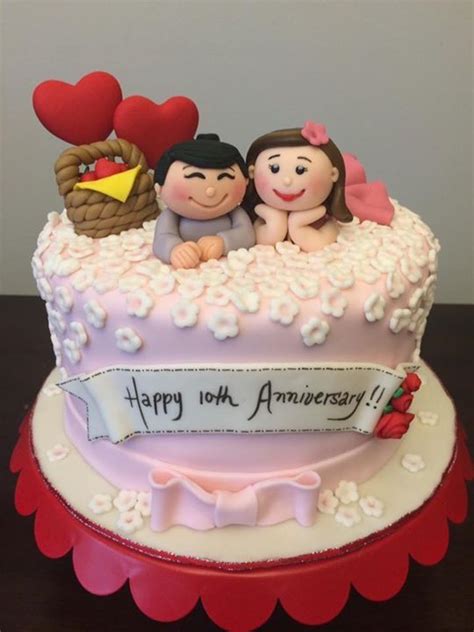 Simple anniversary cake design : Sonamoni ( Buri ) 😁 | Happy anniversary cakes, Fondant ...