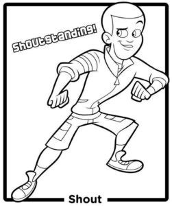 Free coloring pages are found all around the web. Shout From Fresh Beat Band Of Spies Coloring Pages