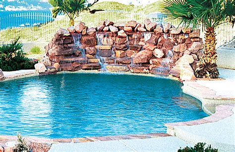 Check blue haven pools designs and blogs. rock-waterfall-320-bhps | Pool photos, Rock waterfall ...