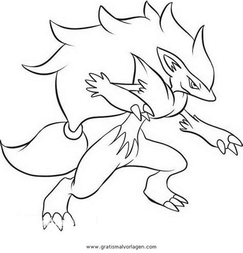 Supercoloring.com is a super fun for all ages: Malvorlagen Pokemon Zoroark | Ausmalbilder