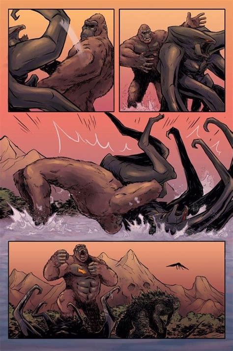 Reports from preview screenings for 'godzilla vs. Awesome Godzilla vs. MUTO vs. Kong mini comic by Tyler ...