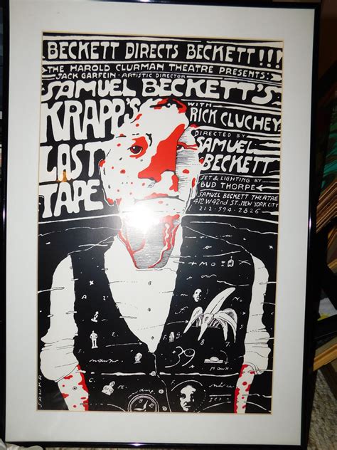 Maybe you would like to learn more about one of these? Rare Vintage 1986 Samuel Beckett's Krapp's Last Tape with Rick Cluchey Theatre Card Poster By ...