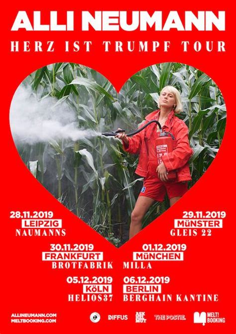 Lt → немецкий → alli neumann (2 текста песен переведен 1 раз на 1 язык). ALLI NEUMANN im Herbst 2019 auf Tour! Live in Berlin, Köln ...