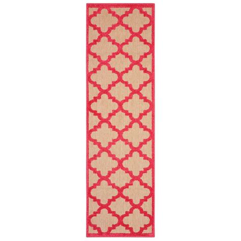 In durable polypropylene, our indoor outdoor rugs are water and fade resistant. Home Decorators Collection Marina Pink 2 ft. x 8 ft ...