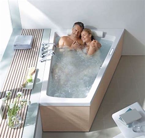 5 2 two person indoor whirlpool massage hydrotherapy black bathtub tub with bluetooth upgrade, free remote control, and inline water heater. Bathtub for 2 | Bath tub for two, Double bathtub, Jacuzzi ...