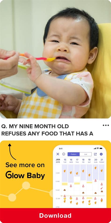 Your baby is getting used to more texture and is learning how to swallow nicely. Q. My nine month old refuses any food that has a texture ...