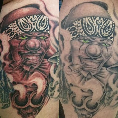 51 scary clown tattoo designs for bad boys girls picsmine. 15 Outstanding Gangster Tattoos Designs 2017 ...