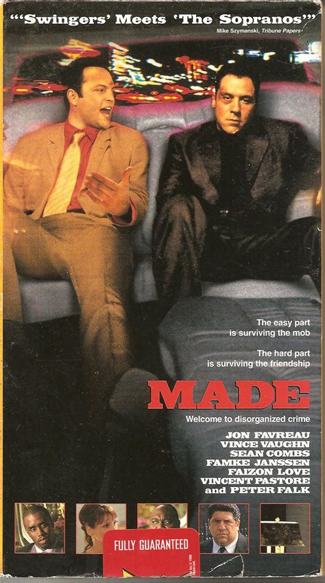 When rudy, an artifacts smuggler, goes to jerusalem to rescue his kidnapped archeologist father, he faces deportation by a scheming police chief. Schuster at the Movies: Made (2001)