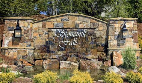 You're probably looking for @stoneforestnm and our fine architectural stone carvings. Stonemill Falls Wake Forest NC