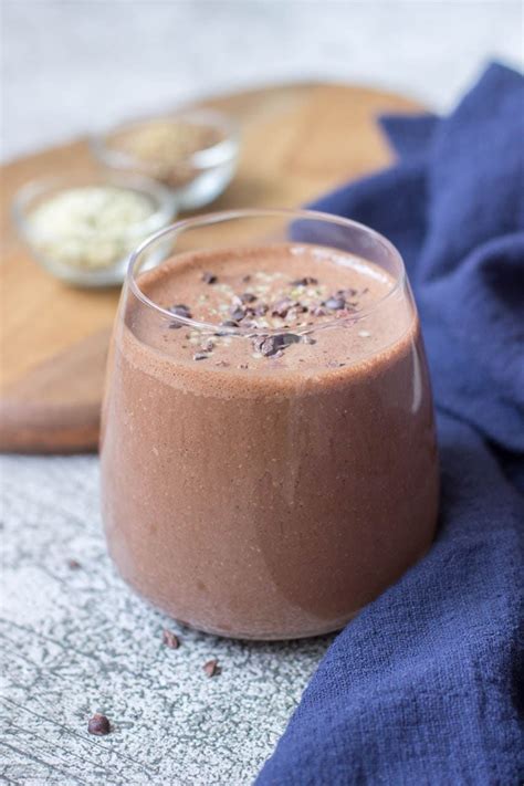 Be sure to tag #kristensfixins on social media and let me know how you liked it! Chocolate Peanut Butter Smoothie with banana and hemp seeds | Natalie's Happy… | Chocolate ...
