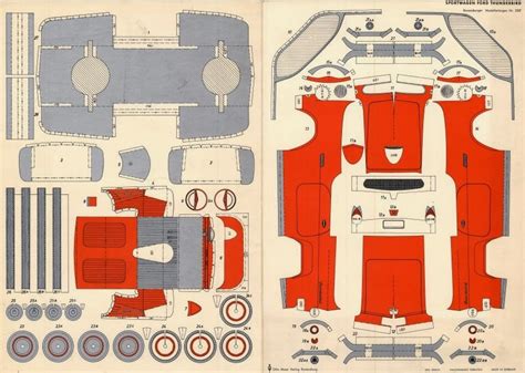 Home how it works downloads help. Modellcom - Die etwas andere Modellbahnseite: Historisches Kartonmodell: Ford Thunderbird 1957