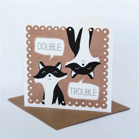 Double trouble, praha (prague, czech republic). Double Trouble Fox Twins Card By Allihopa ...