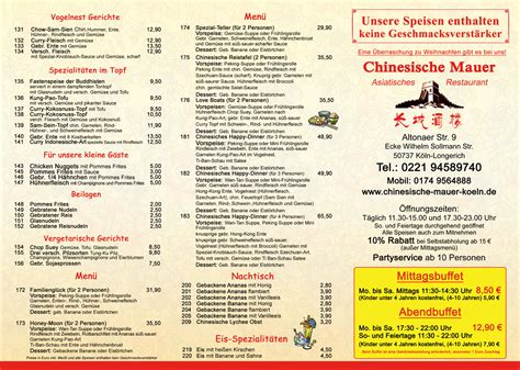 Liebe gäste, wir freuen uns sehr, ihnen einen einblick in unsere speisekarte gewähren zu dürfen. China Restaurant Dortmund Bornstr Preise