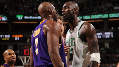 Jim davis/the boston globe via getty images. Throwback: Kevin Garnett Recalls Trash Talking Incidents ...