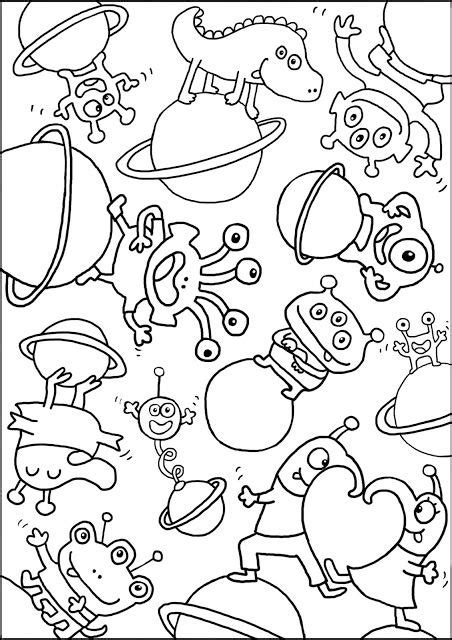 All our coloring pages are easy to print, and we. carole wey: avril 2013 | Space coloring pages, Monster ...