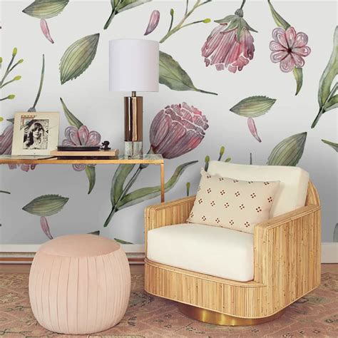 A wall mural is meant to be a showstopper, letting you make a major statement with a large scale design. 3D Watercolor Flowers Wall Mural Wallpaper 166 ...