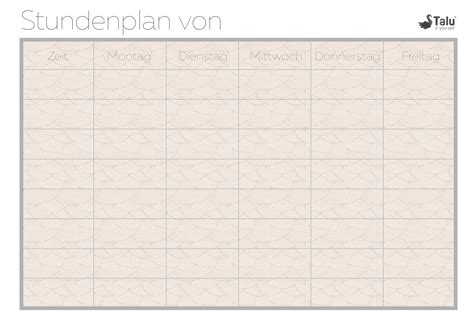 Tabellen vorlagen zum ausdrucken 15 besten vorlagen formulare und. Ausdrucken Stundenplan Vorlage Kostenlos