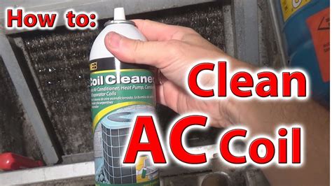 Wanted to know for a diy, is How to clean AC coils with WEB Coil Cleaner - YouTube