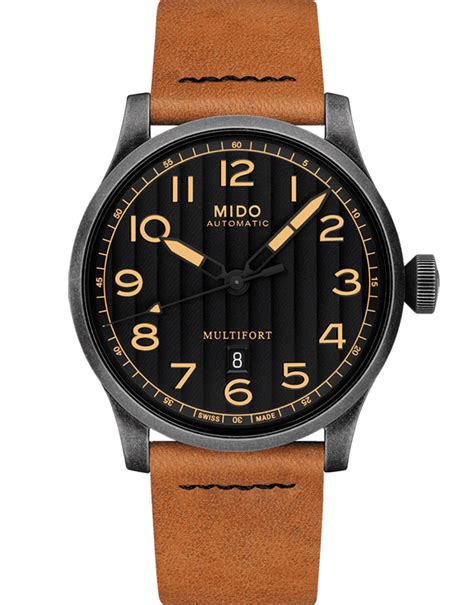 MIDO - Multifort Horween Automatic Men's Watch - M0326073605099 - 7818