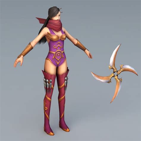 All characters are fully rigged and textured. Ninja Girl 3d model 3ds Max files free download - modeling ...