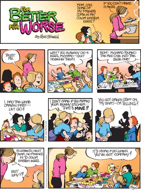 Creator lynn johnston's for better or for worse focuses on the adventures and daily life of the patterson family. April | 2018 | FBorFW Strip Fix