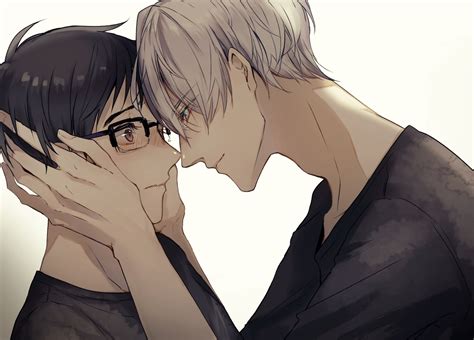 Here are some of the best characters. all male black hair blush brown eyes ecoa glasses gray ...