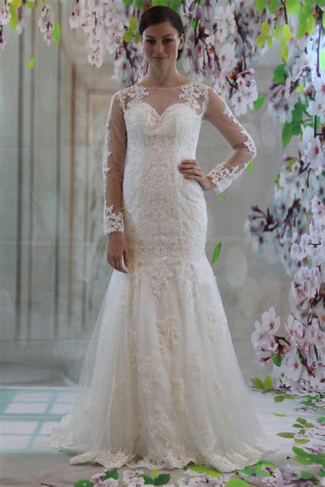 Sending the dress back within 4 days after you signed. Sweetheart Long Sleeves White Lace Court Train Mermaid See ...