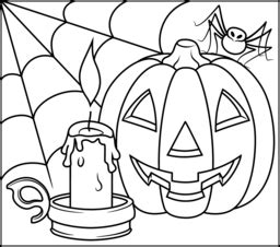 Seasons and celebrations coloring book. Halloween Candle Coloring Page. Printables. Apps for Kids.