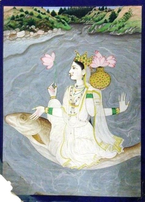 1636 x 2604 jpeg 943 кб. Goddess Ganga ca. 1860 Kangra, Punjab Hills, India The ...