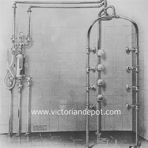 New selection for both master bathrooms: Needlebath ribcage shower Buy Victorian plumbing fixtures ...