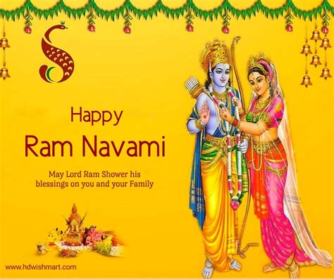 On this holy occasion of rama navami, i am wishing that blessings of shri ram be with you. Happy Ram Navami Wishes Images in 2020 | Happy ram navami ...