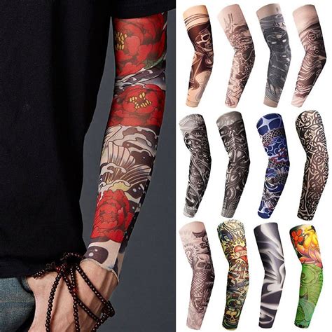 See more ideas about temporary tattoo, temporary tattoo sleeves, sleeve tattoos. Fioday New Temporary Fake Tattoo Sleeve Unisex Arm Warmer Designs Elastic Summer Arm Sleeves ...