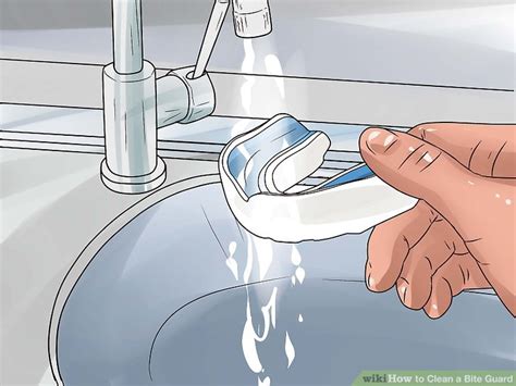 I don't even use it on my porcelain bathtub or sink as it is too abrasive for those. 4 Ways to Clean a Bite Guard - wikiHow