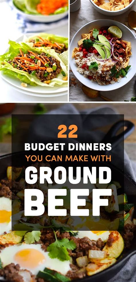 A collection of 25 recipes for inspiration when you are looking for something to make with ground beef. 22 Cheap Dinner Ideas That Start With A Pound Of Ground ...