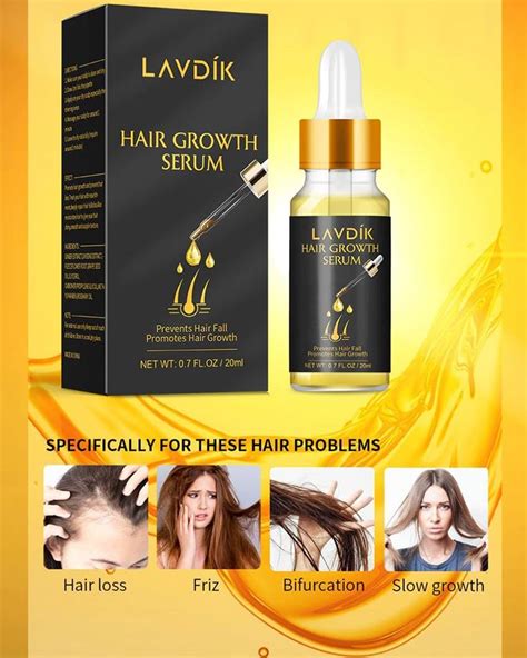 Hair serum contains fermented camellia oil that helps strengthen damaged hair while coating hair cuticles for lasting softness, shine and radiance. LAVDIK Ginger Fast Hair Growth Serum Essential Oil Anti ...