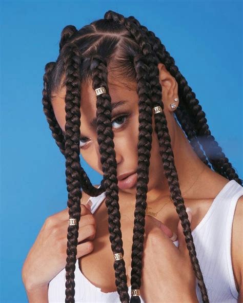 Check spelling or type a new query. 5 packs jumbo box braids hair | Goddess braids hairstyles ...