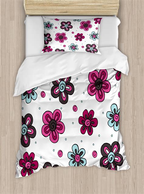 Free for commercial use no attribution required high quality images. Floral Duvet Cover Set, Cute Florets Buds Kids Girls ...