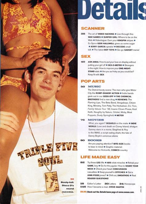 Details Magazine - June, 1999. Jon Stewart Cover. Kate Hudson, Goldie's Kid; Damon Wayans ...