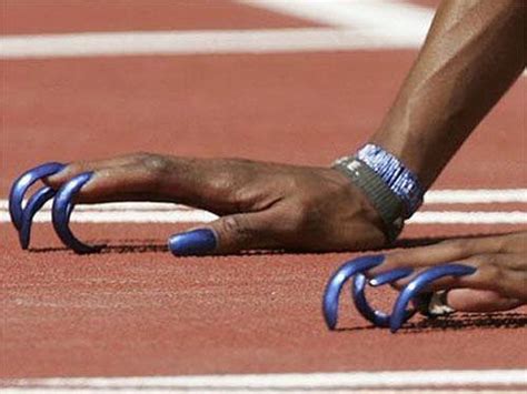 Her nails matched her uniform and her medals, too. Pin on wow nails