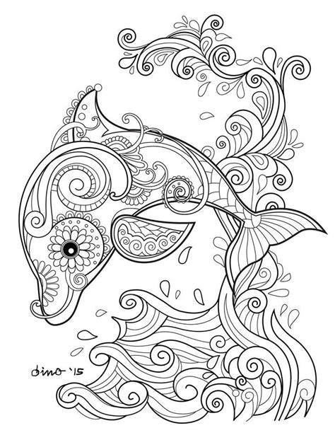 Dolphin and seagull coloring page. Pin on Coloring Fun