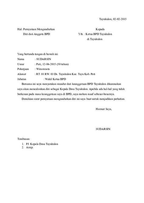 Jenuh terhadap pekerjaan, teman kantor yang menjengkelkan, gaji yang tidak mencukupi. (DOC) Surat Pengunduran diri.docx | asrori mmh - Academia.edu